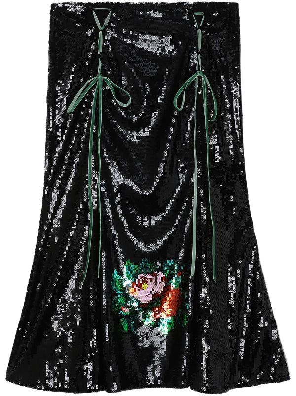 Yuhan Wang sequin-embellished Midi Skirt - Farfetch