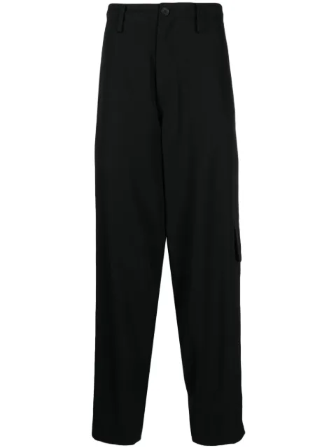 Yohji Yamamoto tapered-leg wool trousers