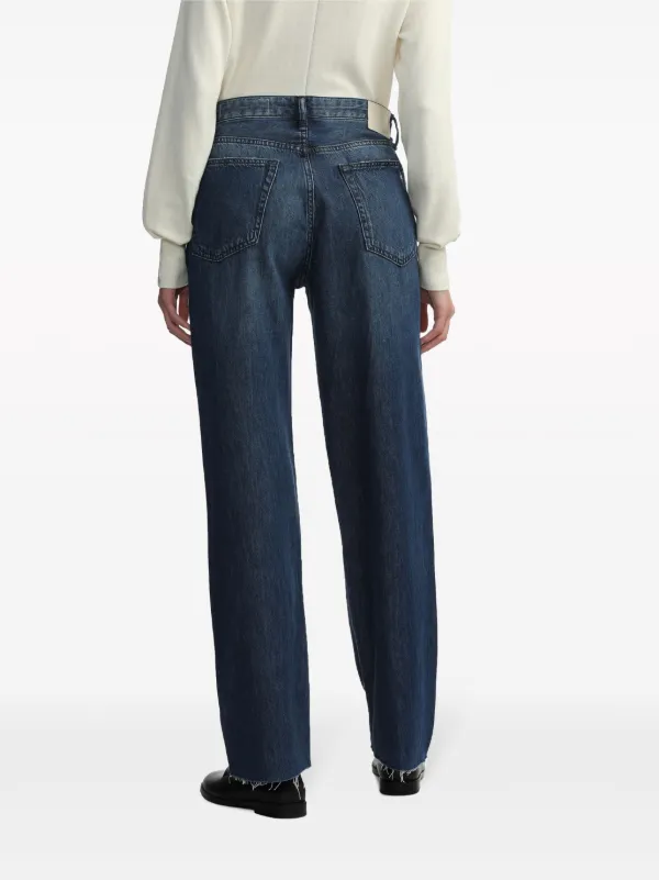 Rag & Bone Featherweight Logan wide-leg Jeans | Blue | FARFETCH