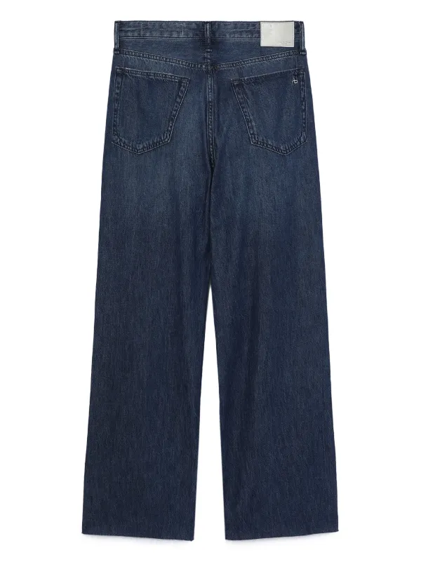 Rag & Bone Featherweight Logan wide-leg Jeans | Blue | FARFETCH