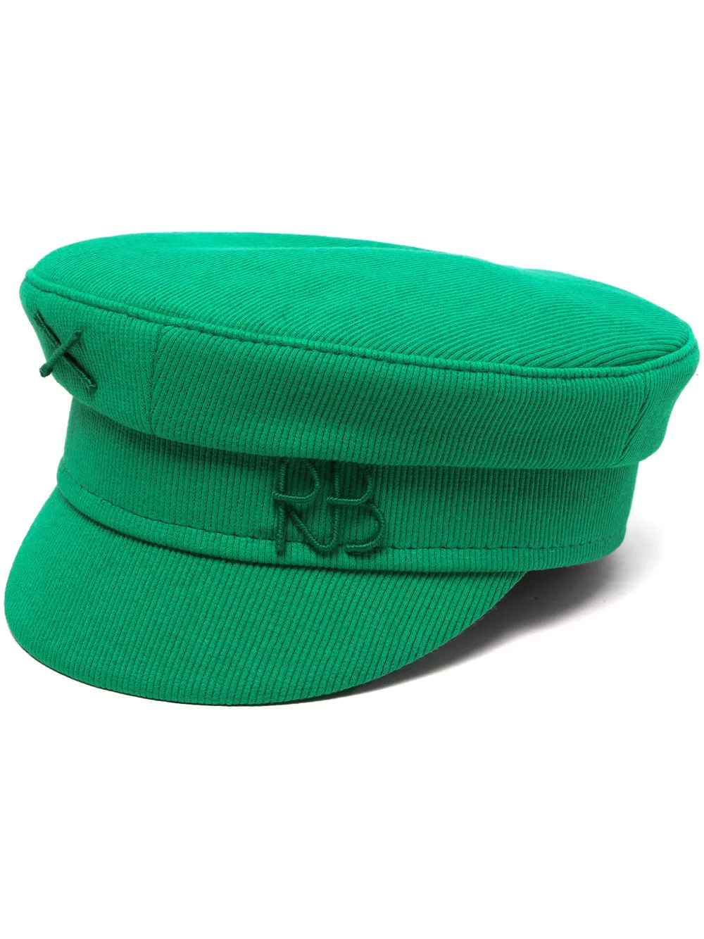 Ruslan Baginskiy logo-embroidered Ribbed Baker Boy Hat - Farfetch