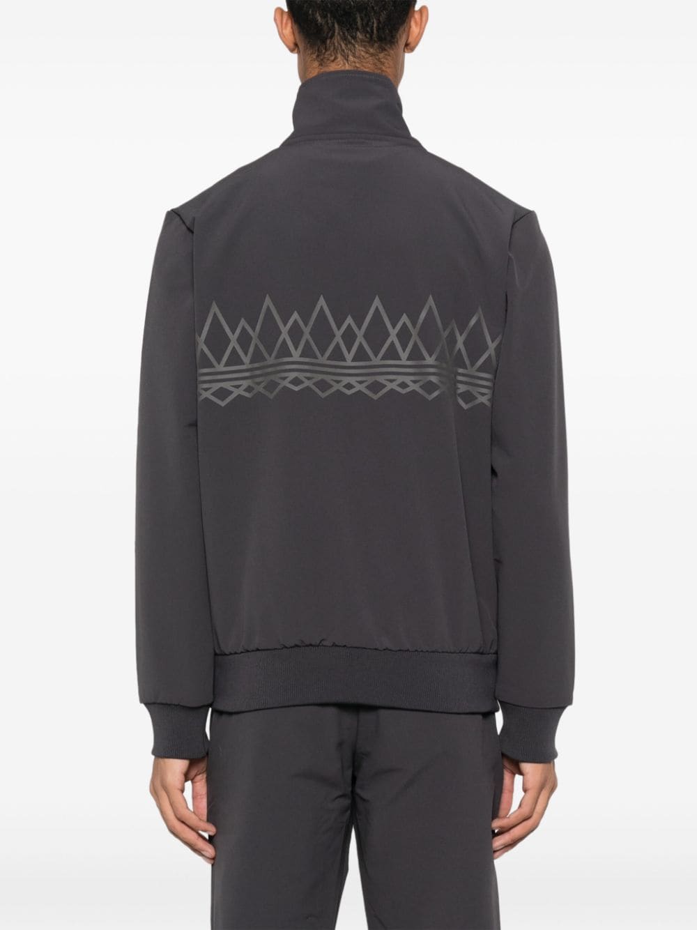 Shop Adidas Originals Spzl Suddell Zip-up Sweatshirt In Grey