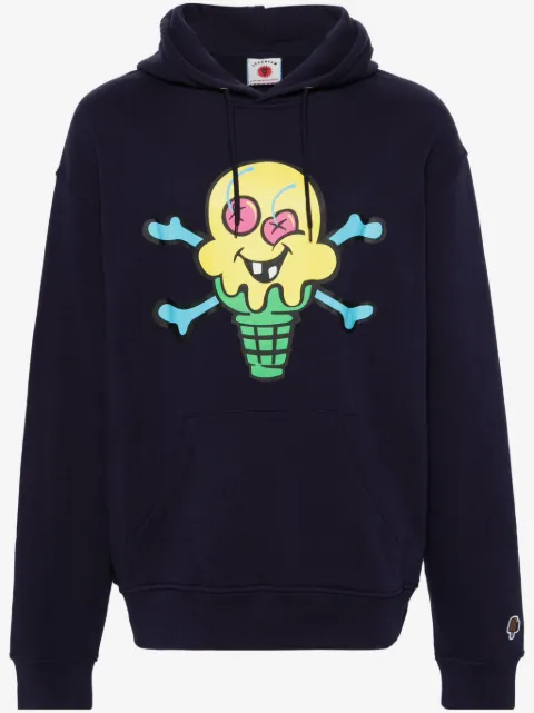 ICECREAM Cones and Bones cotton hoodie