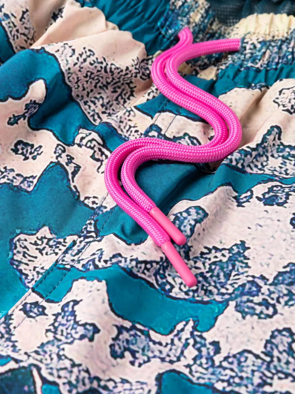 Shop Icecream Cloud World Drawstring Swim Shorts In Blue