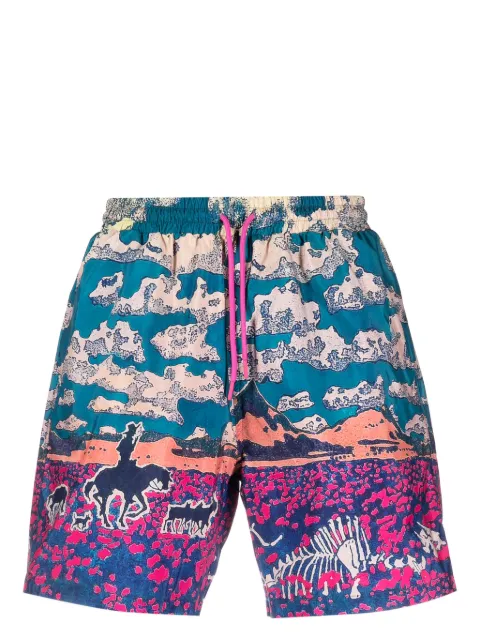 ICECREAM Cloud World drawstring swim shorts