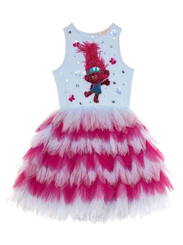 Poppy troll dress- Poppy troll costume-poppy dress- troll dress