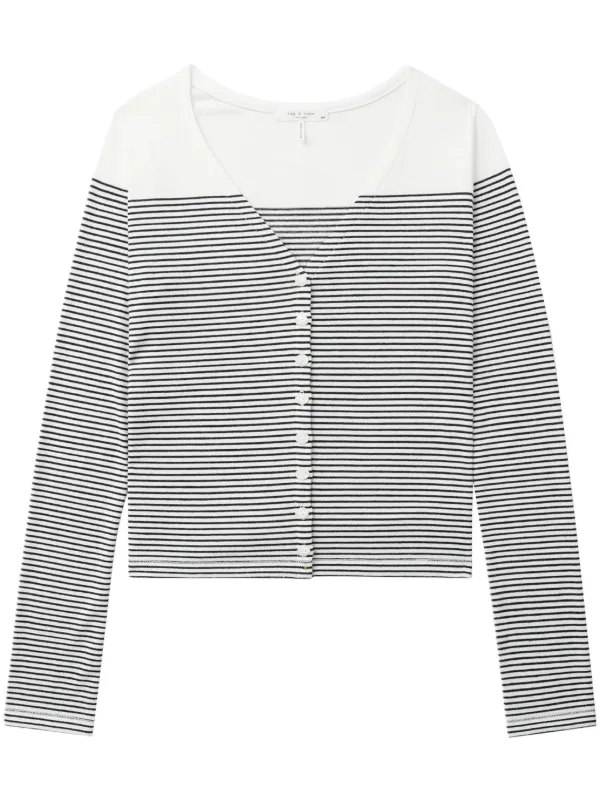 Rag & Bone stripe-pattern V-neck Cardigan - Farfetch