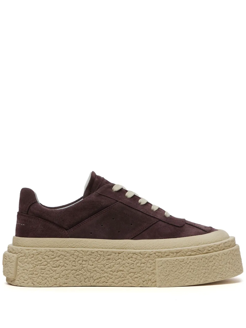 MM6 Maison Margiela low-top suede sneakers Brown