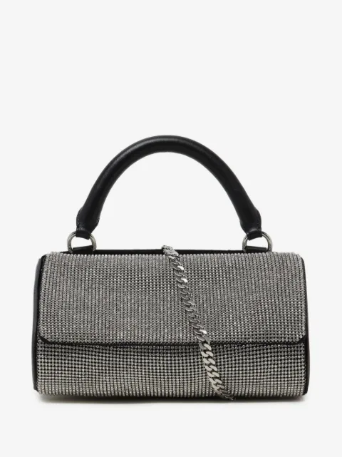 Kara White Crush crystal-embellished mini bag