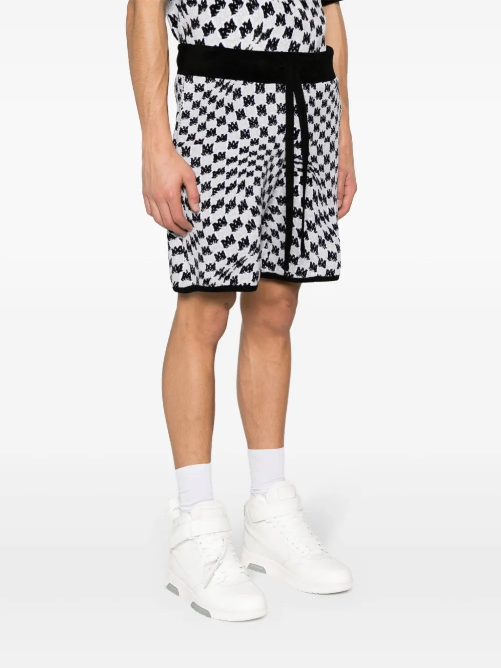 AMIRI Bermuda shorts met logoprint Wit