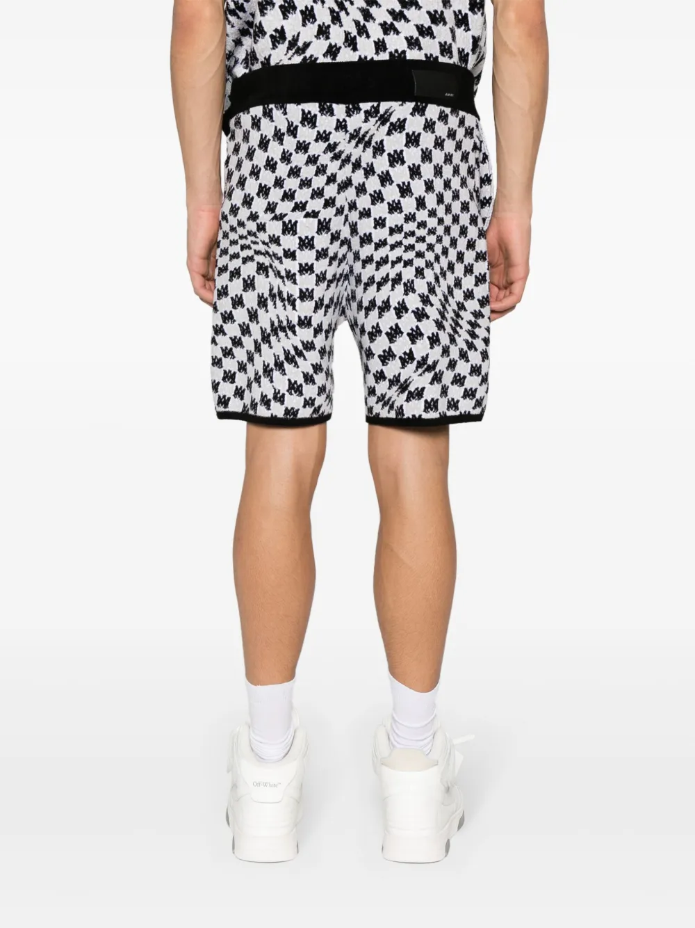 AMIRI Bermuda shorts met logoprint Wit