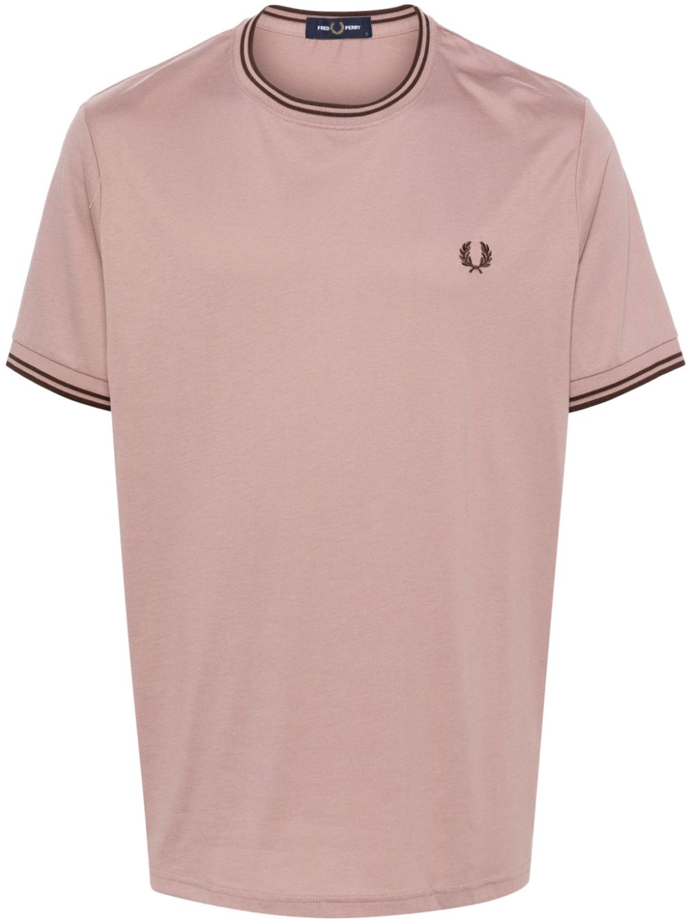 Fred Perry Katoenen T-shirt Roze