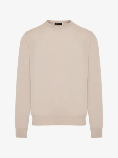 Colombo crew-neck ribbed-trim sweater