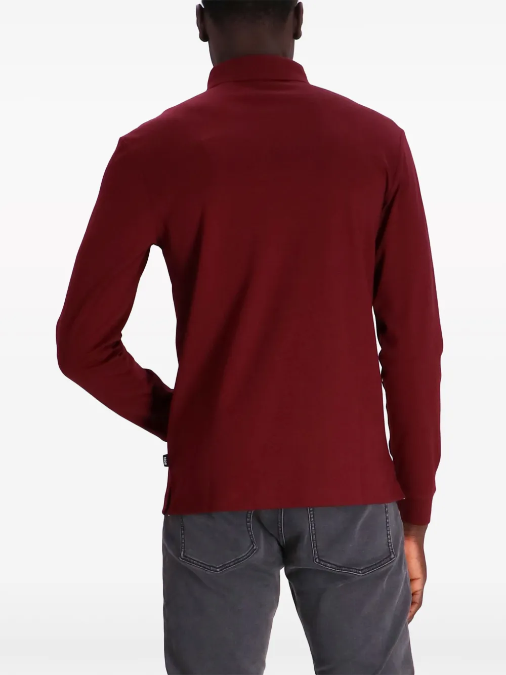 BOSS Poloshirt met geborduurd logo Rood