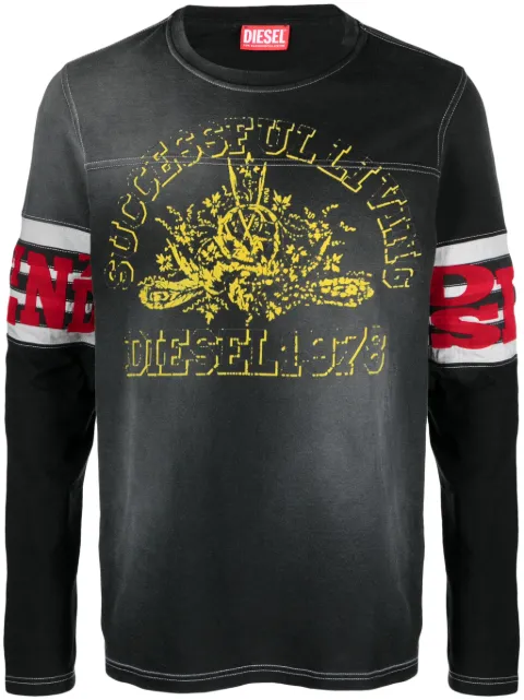Diesel T-Ju-Ls flocked-logo T-shirt