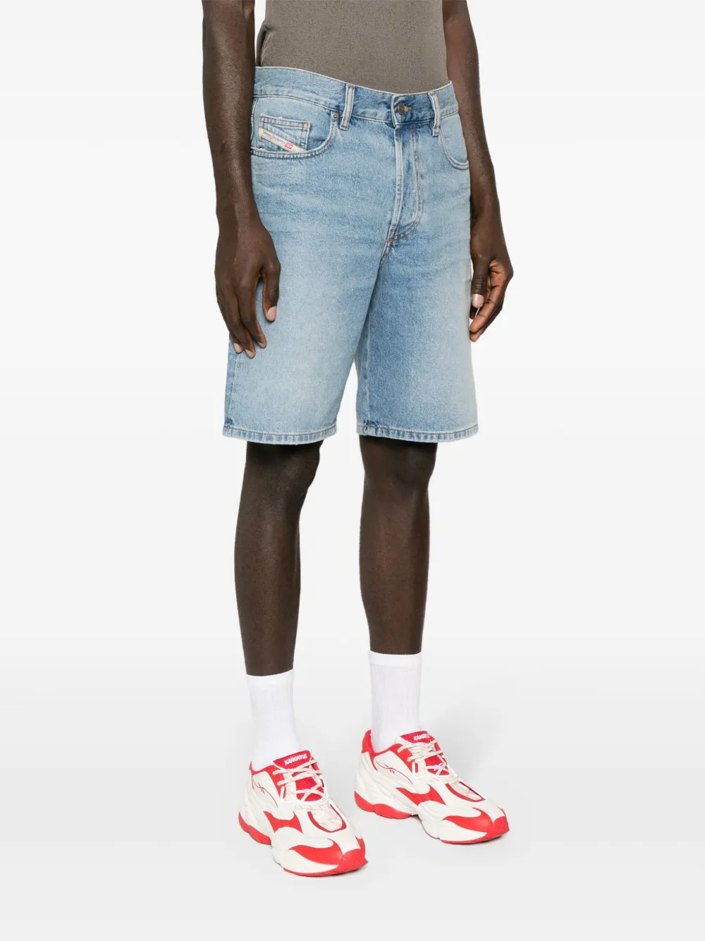 Diesel Straight shorts Blauw