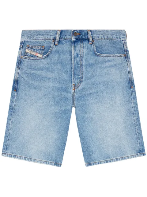 Diesel Bermuda jeans reta com logo