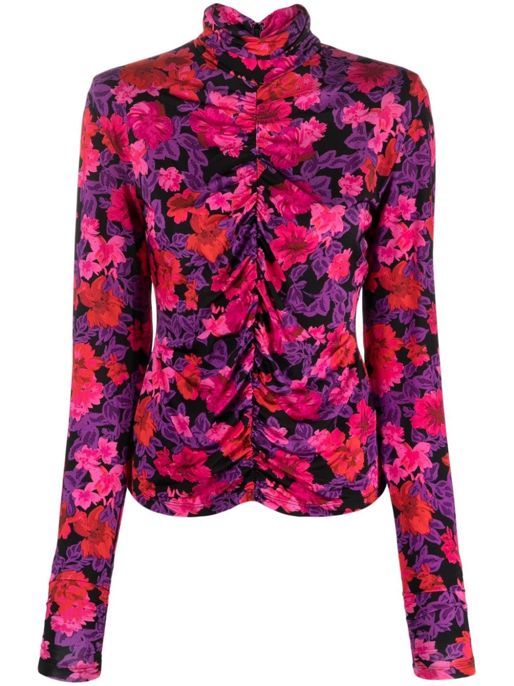 AshaGZ floral-print blouse