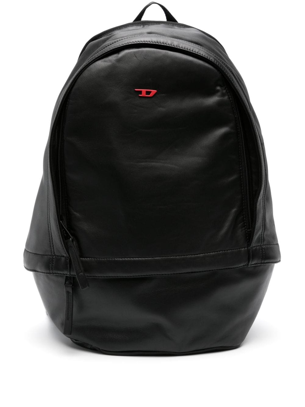 Shop Diesel Rave Logo-appliqué Backpack In Black