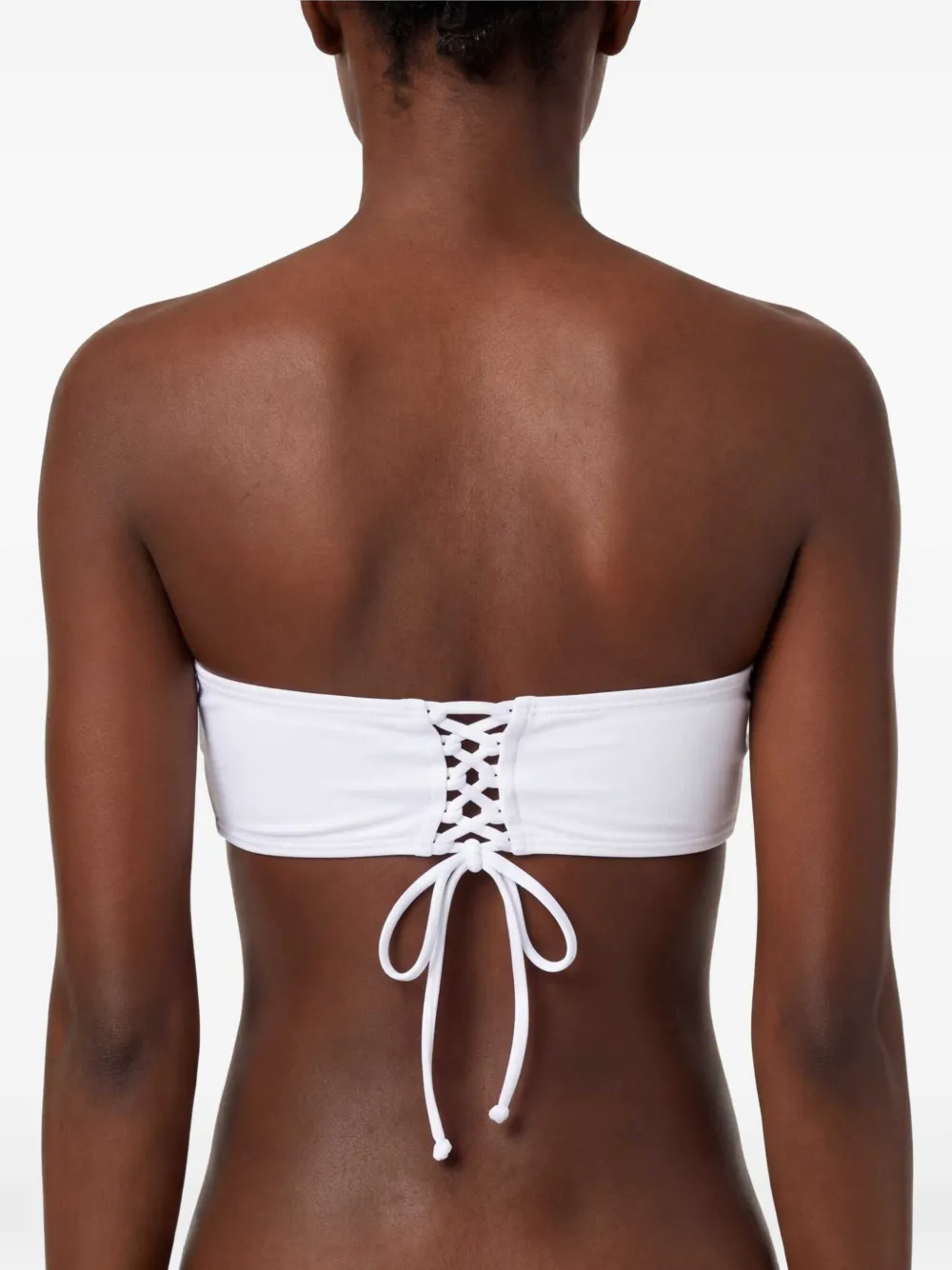 Diesel Bikinitop met logoprint Wit
