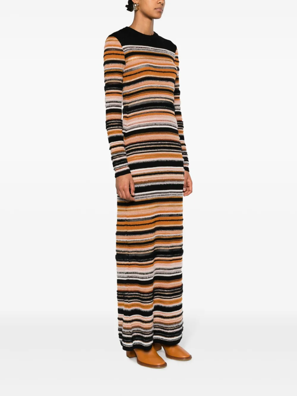 Missoni Gestreepte maxi-jurk Oranje