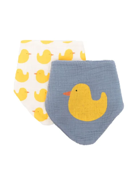 Bobo Choses duck-print bib set (set of two)