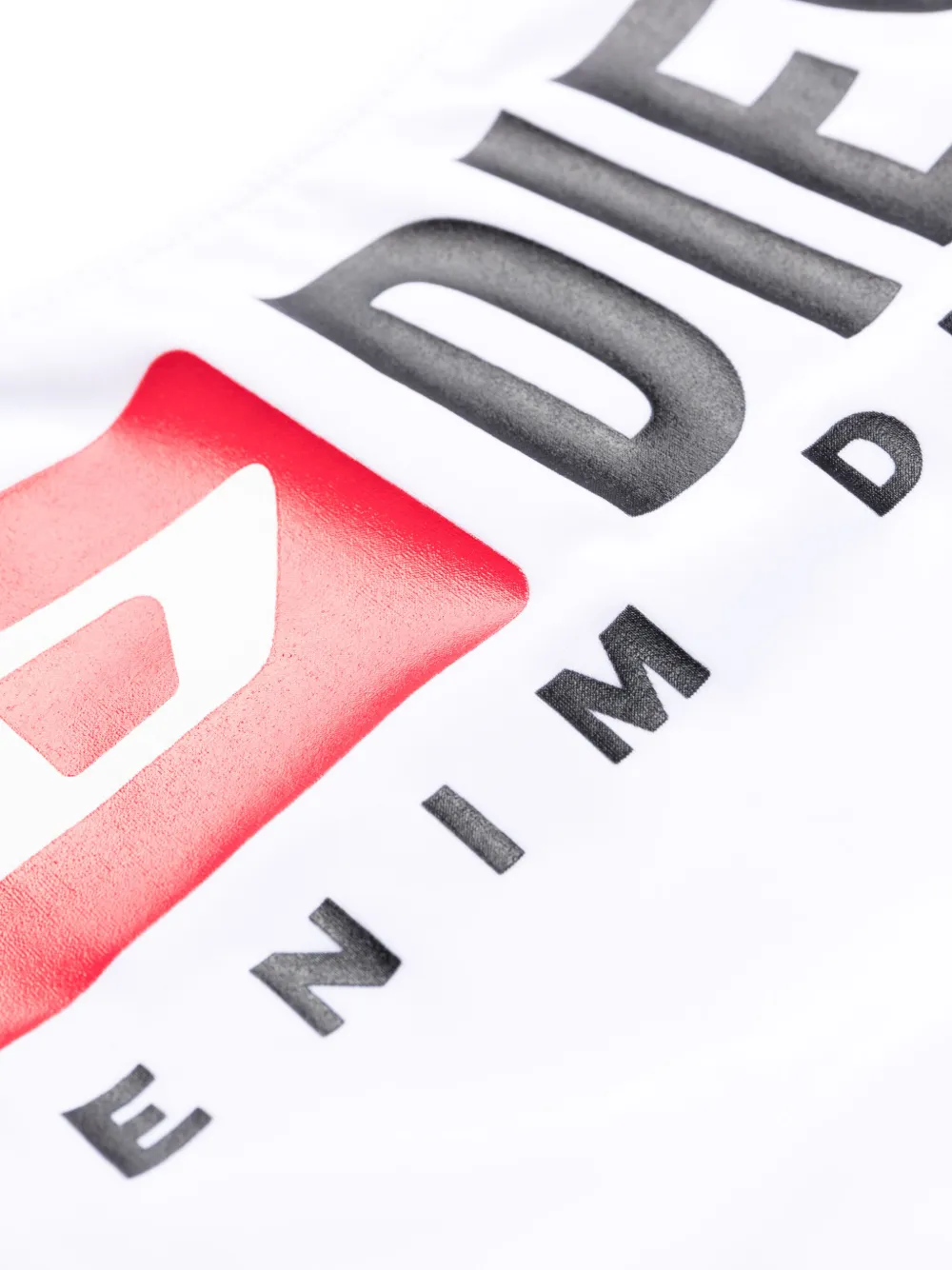 Diesel Badpak met logoprint Wit