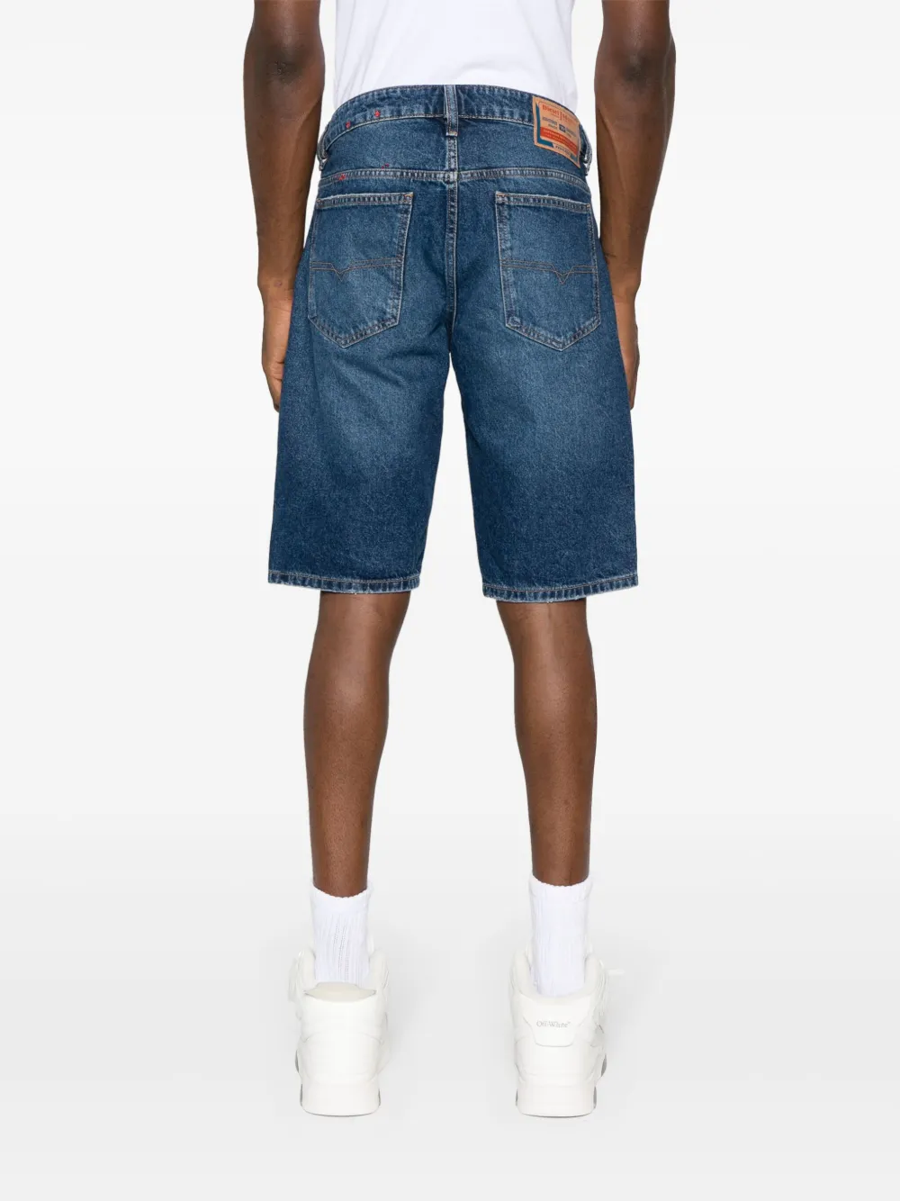 Diesel Slim-fit denim shorts Blauw