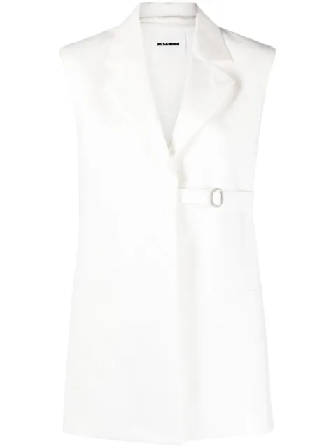 Jil Sander chaleco de vestir con cinturón