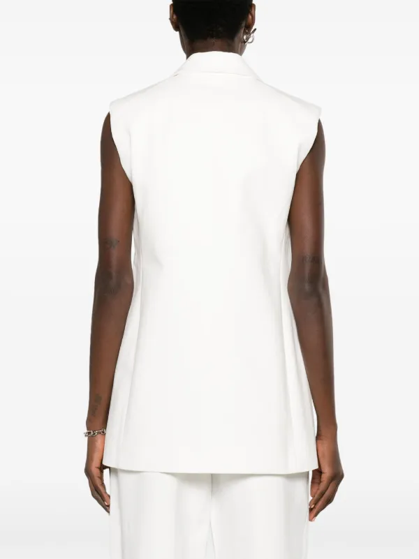 Jil Sander テーラードベスト | ホワイト | FARFETCH JP