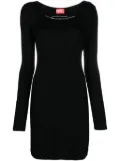 Diesel D-Matic ribbed-knit minidress - Black