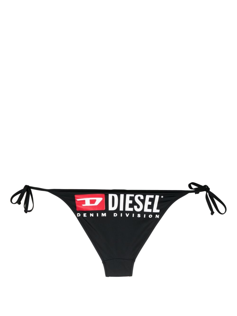 Shop Diesel Bfpn-brigittes Logo-print Bikini Briefs In Black