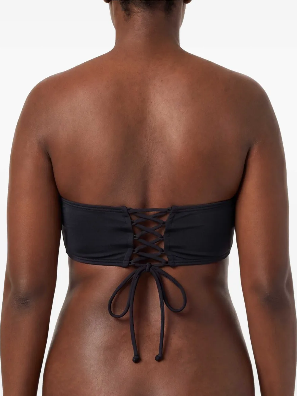 Diesel Bikinitop met logoprint Zwart