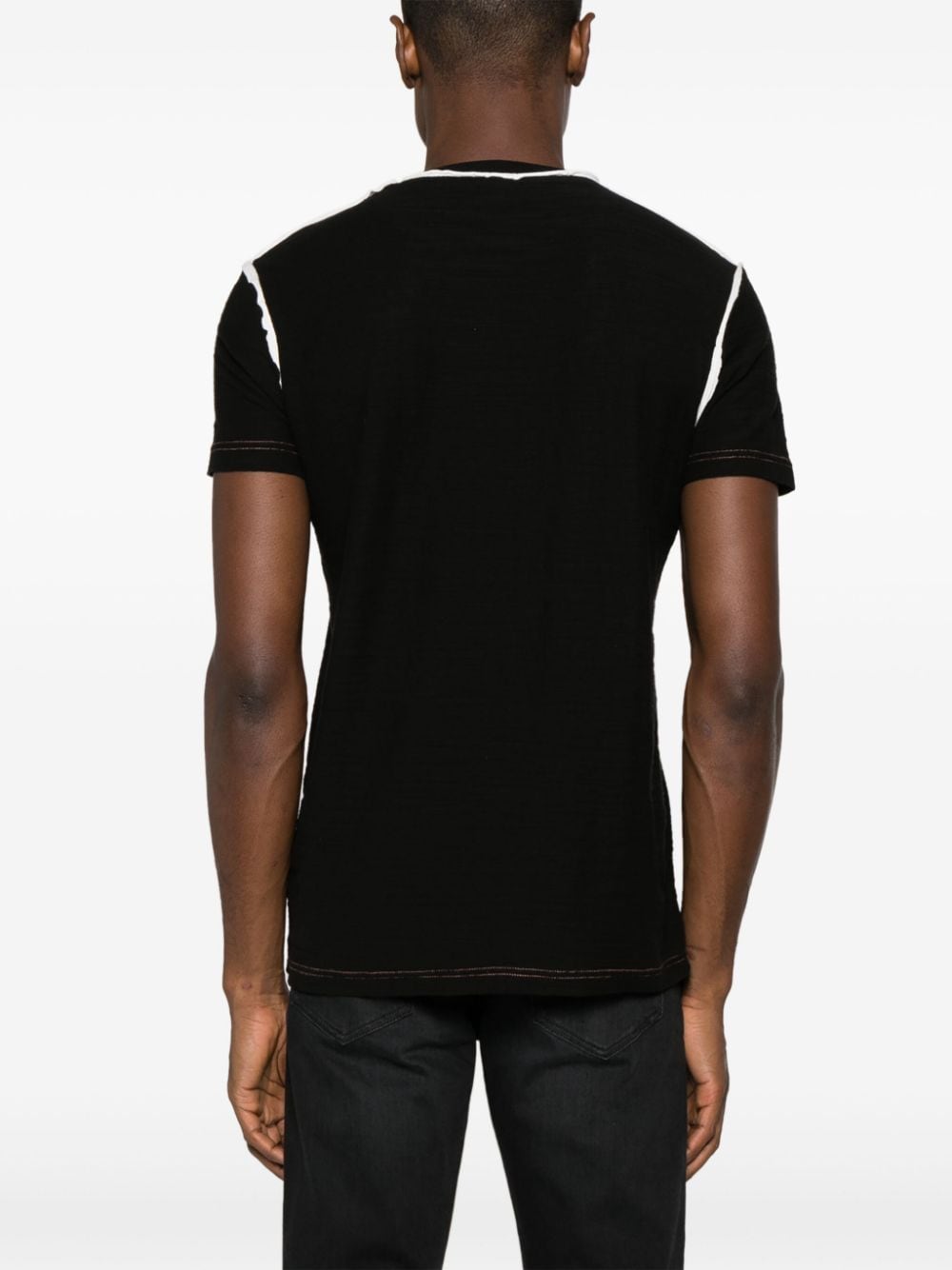 Shop Diesel T-diegor-raw-n2 Cotton T-shirt In Black