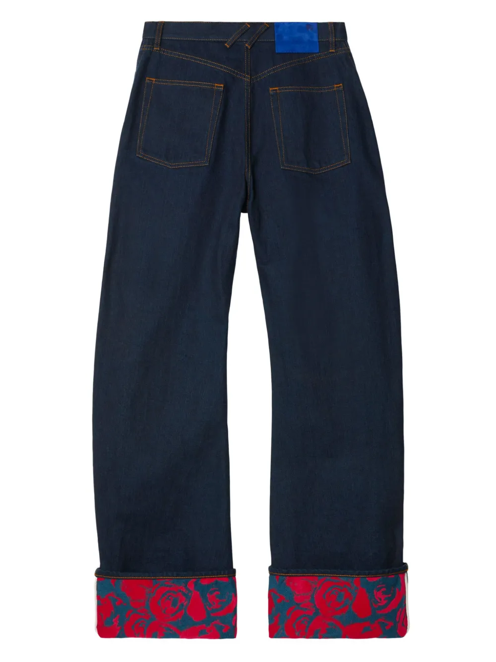 Burberry Japanese Denim Curved Leg Jeans In 10 Words In Blue