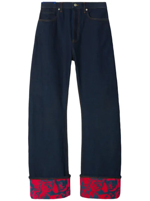 Burberry jeans rectos estampados