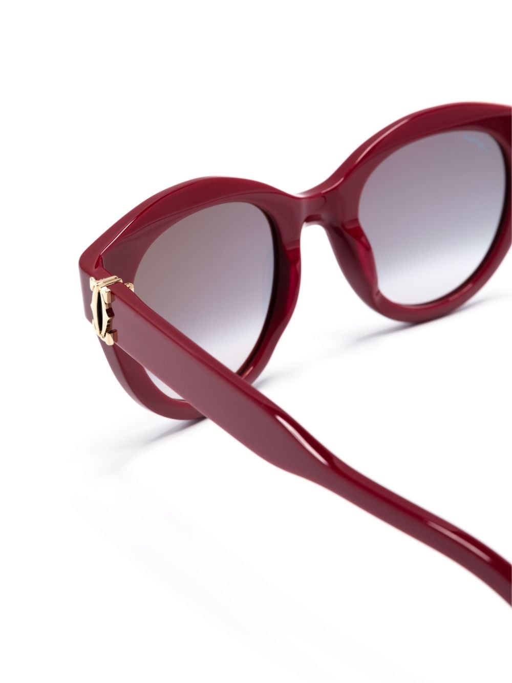 Shop Cartier Round-frame Glasses In Violett