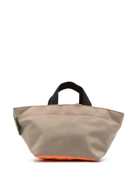 Hervé Chapelier tote con cierre y etiqueta del logo 