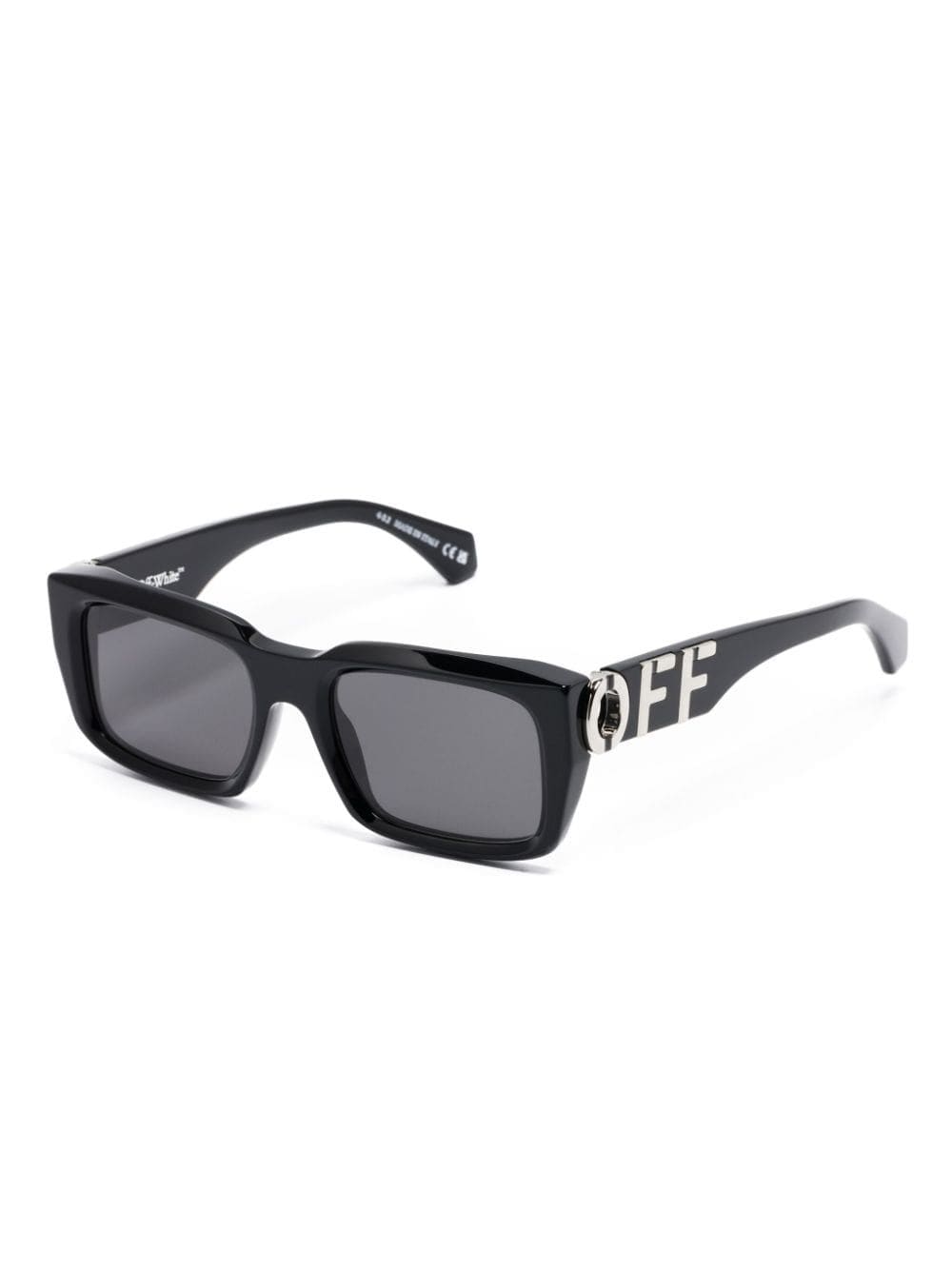 Shop Off-white Hays Square-frame Sunglasses In 1007 1007 Black Dark Grey