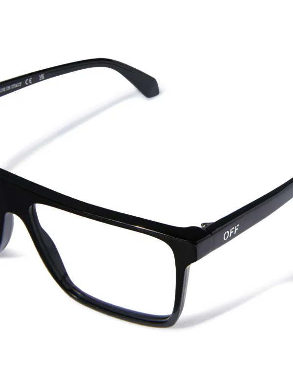 Off-White Eyewear Style 36 スクエア眼鏡フレーム | ブラック