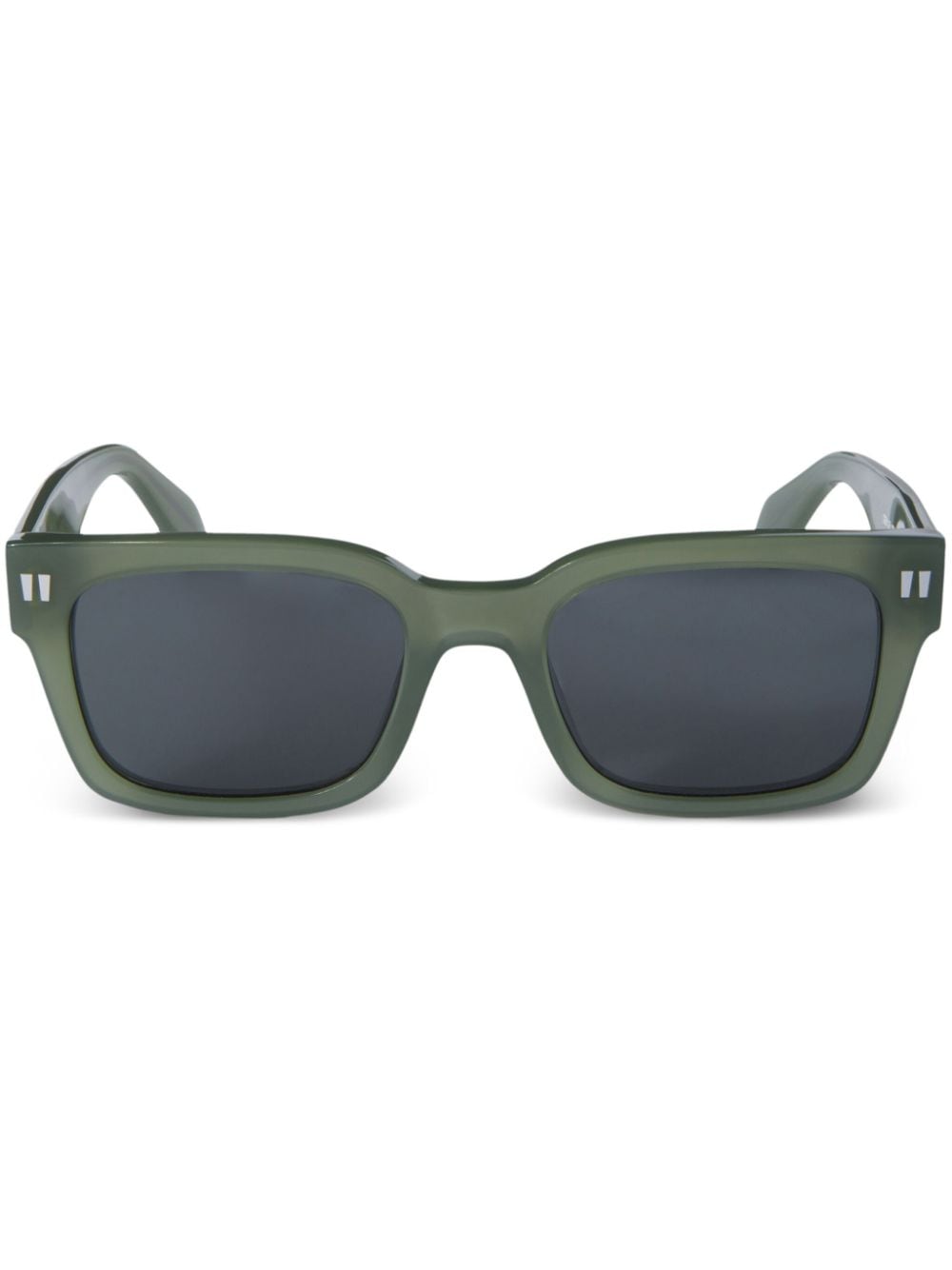Off-white Midland Square-frame Sunglasses In Green
