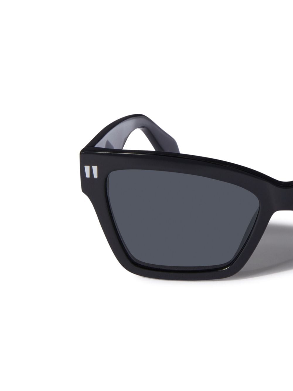 Shop Off-white Cincinnati Rectangle-frame Sunglasses In Black