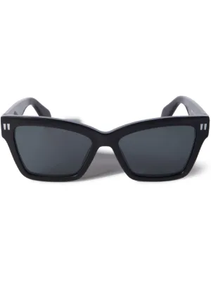 offwhite サングラス Off-White ラウンドレンズ サングラス | ブラック | FARFETCH JP