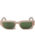 Off-White Eyewear Greeley rectangle-frame sunglasses - Neutrals