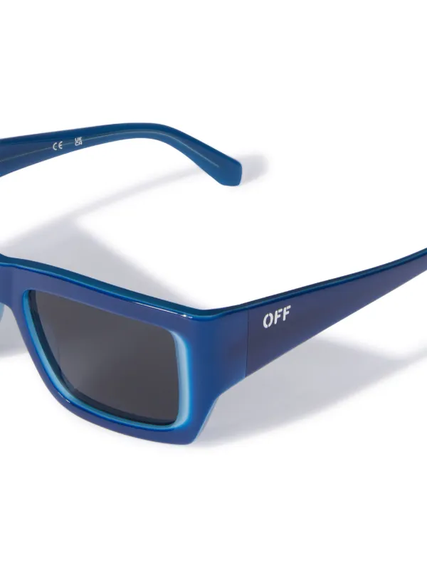 【送料&関税込】Off-White Prescott Sunglasses - Unisex Off-White Eyewear Prescott square-frame Sunglasses | Blue
