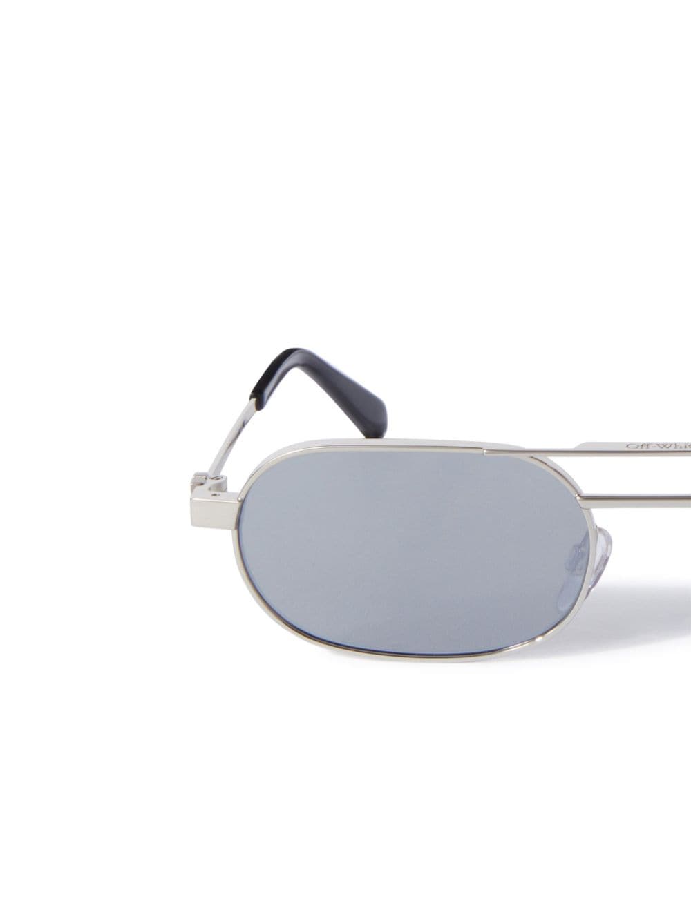 Shop Off-white Vaiden Oval-frame Sunglasses In Silver