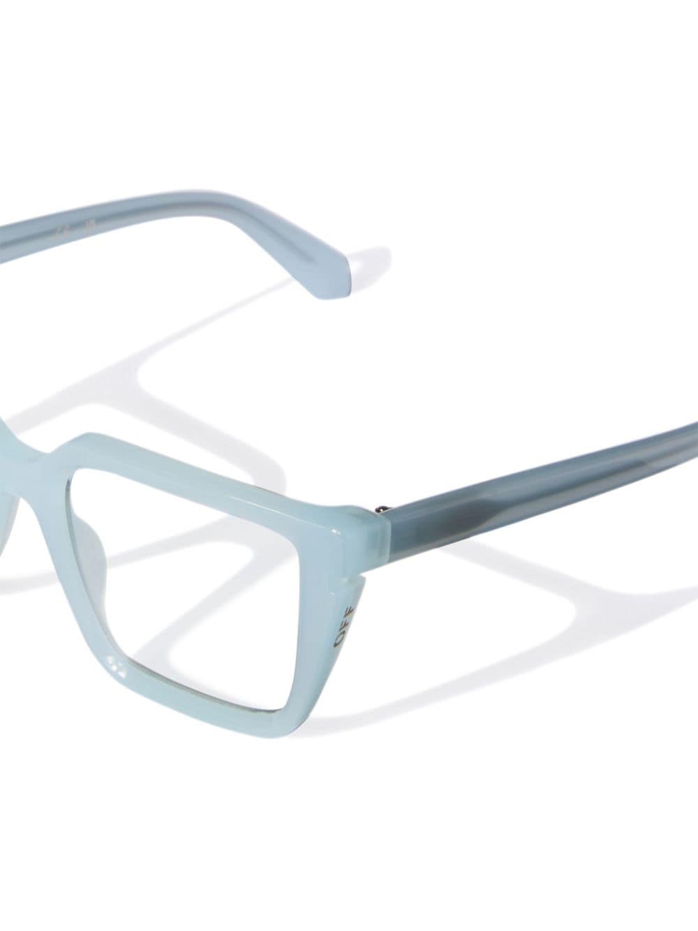 Shop Off-white Optical Style 52 Square-frame Glasses In Blue