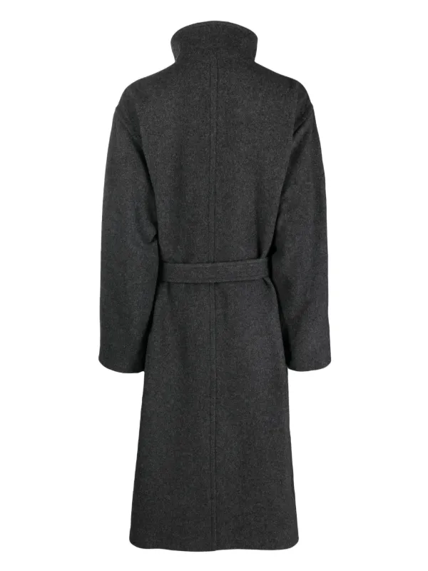 LEMAIRE Belted wool blend Coat Farfetch