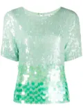 P.A.R.O.S.H. sequinned T-shirt - Green