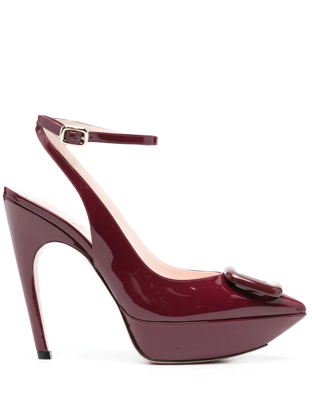 Roger Vivier Viv' Choc 125mm leather pumps | Red | Image 1